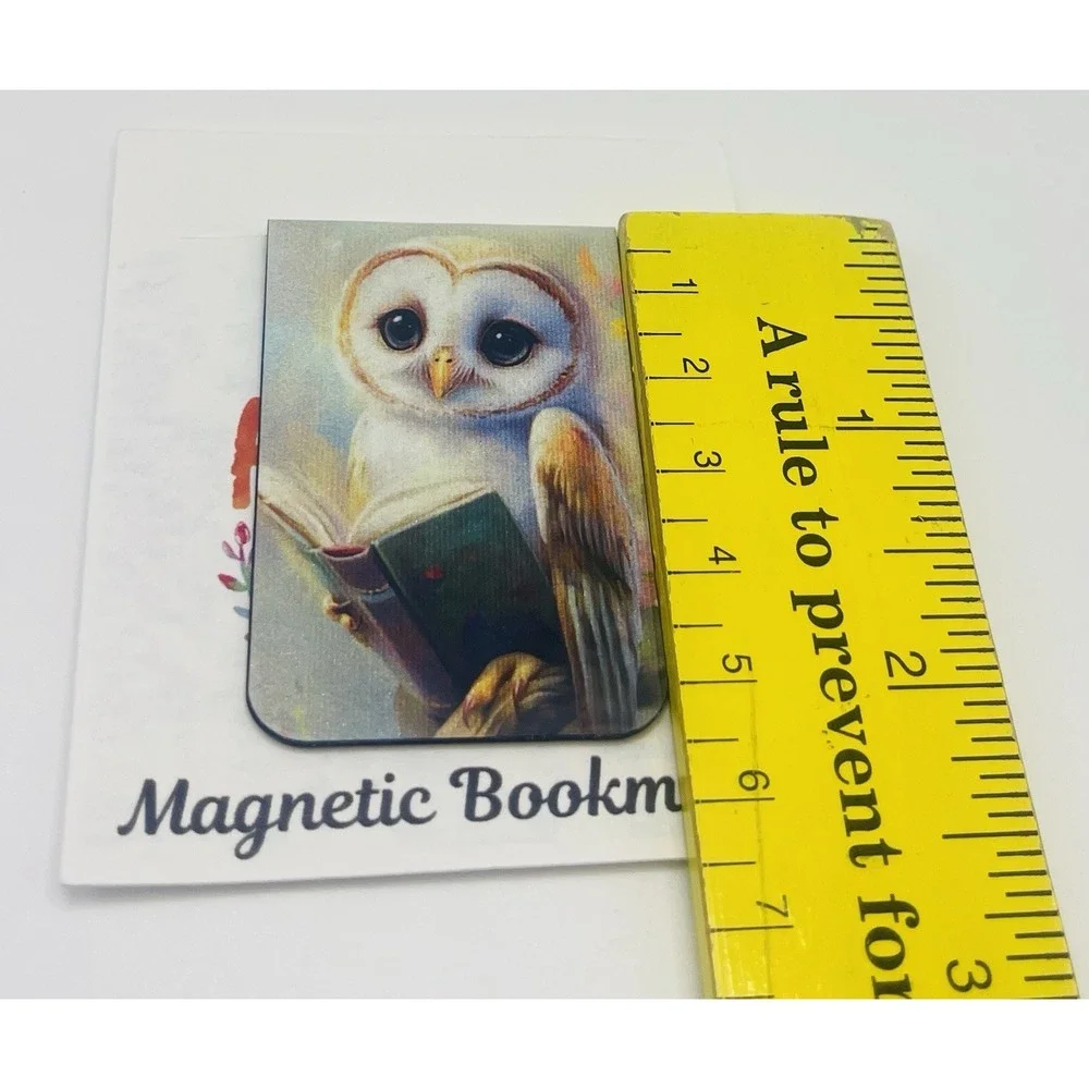 Magnetic Bookmark Cute Owl Book Lover Gift Page Marker New